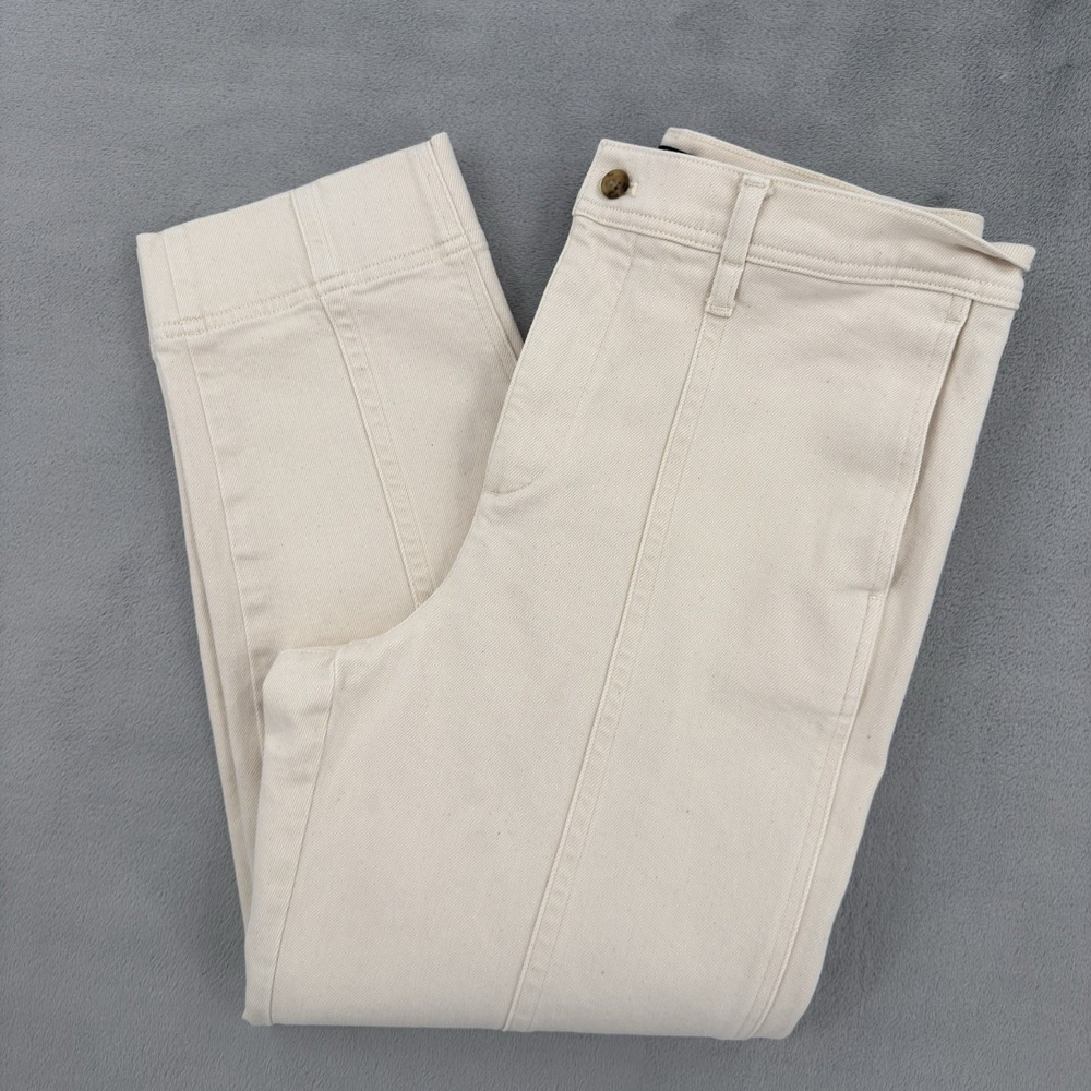 J.Crew Pant Women's Size 30 Cotton Cropped Tapered Leg Preppy Career Stretch